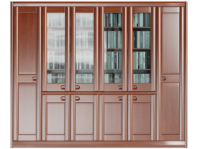 新中式实木书柜