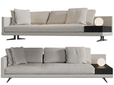 现代多人沙发3d模型 现代多人沙发