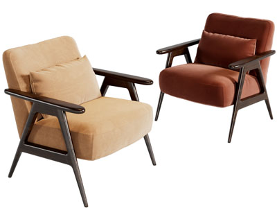 现代休闲沙发椅子3d模型 现代休闲沙发椅子