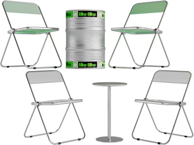 工业风折叠休闲椅子