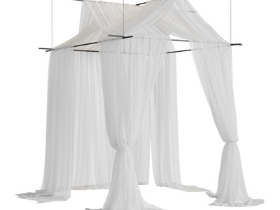 现代蚊帐、帷幔3d模型 现代蚊帐、帷幔