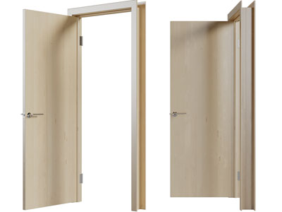 现代实木平开门