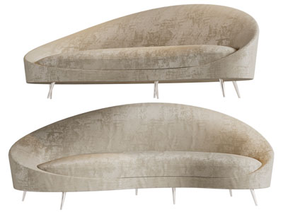 现代异形多人沙发3d模型 现代异形多人沙发