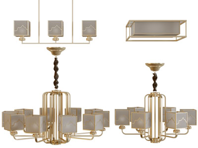 现代多人沙发3d模型 现代多人沙发