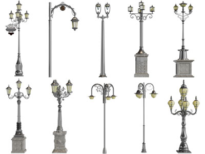 欧式复古广场路灯