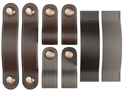 现代皮革拉手3d模型 现代皮革拉手