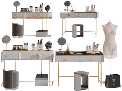 现代轻奢化妆梳妆台