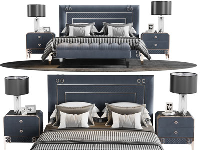 现代轻奢双人床