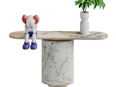 现代轻奢端景台3d模型 现代轻奢端景台