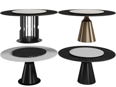 现代圆形茶几