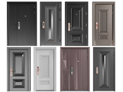 现代密码锁平开门