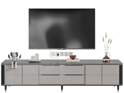 现代电视柜、电视机