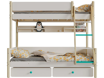 北欧实木上下床