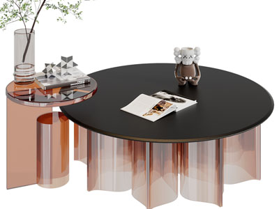 现代圆形茶几