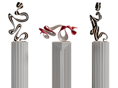 现代飘带工艺品摆件