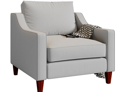 现代单人沙发3d模型 现代单人沙发