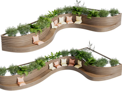 现代异形公共椅子