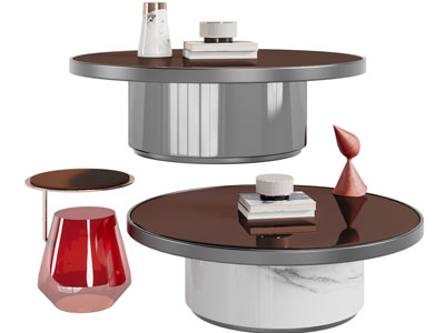 现代圆形茶几