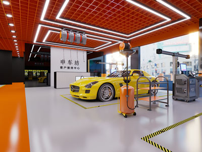 现代汽车美容维修店