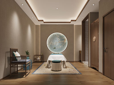 新中式spa会所美容按摩院