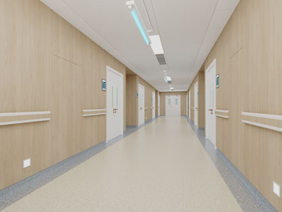 现代医院走廊过道