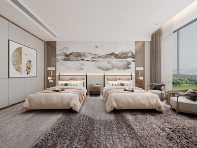 新中式酒店客房