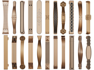 新中式拉手3d模型 新中式拉手