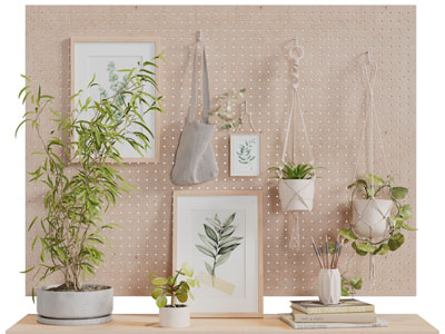 北欧洞洞眼收纳装饰品摆件