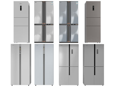 现代四门、三门冰箱