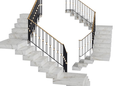 现代旋转楼梯3d模型 现代旋转楼梯