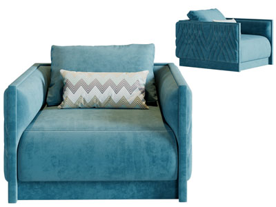 现代单人沙发3d模型 现代单人沙发