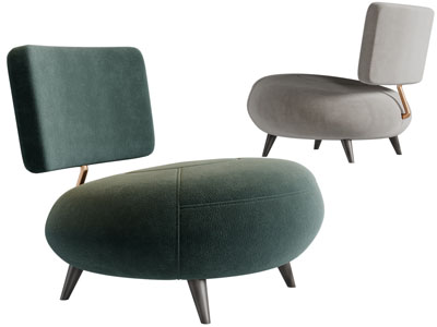 现代单人沙发3d模型 现代单人沙发