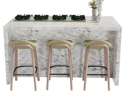 现代厨房中岛、吧台