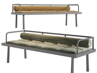 现代多人沙发3d模型 现代多人沙发