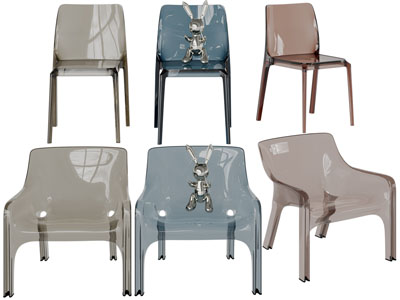 现代透明休闲椅子