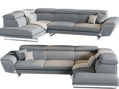 现代多人沙发3d模型 现代多人沙发