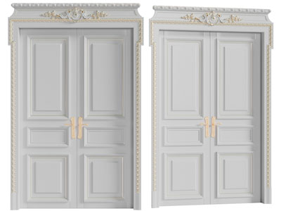 欧式雕花双扇大门