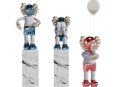 现代kwas公仔装饰品摆件