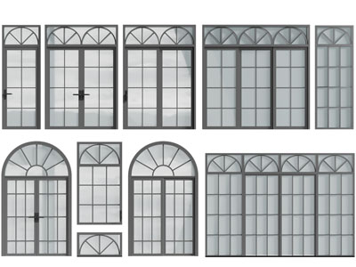 现代推拉门、平开门