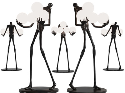 现代雕塑落地灯