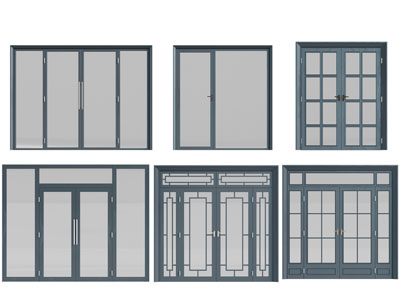新中式推拉门、平开门