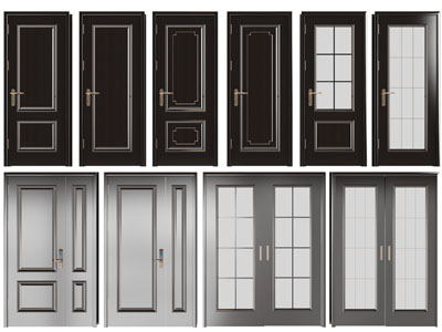 现代平开门、推拉门