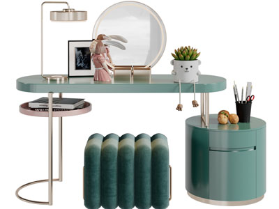 现代轻奢化妆、梳妆台
