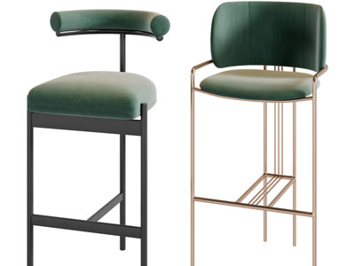 现代轻奢吧椅吧凳