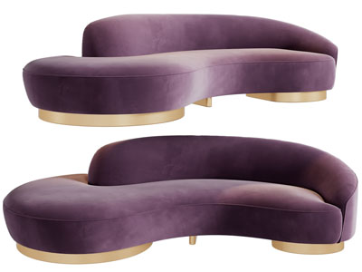 现代异形多人沙发