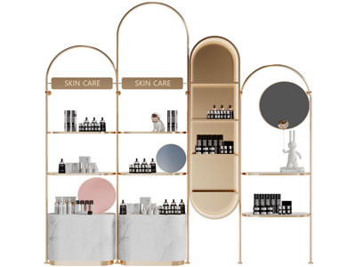 现代轻奢化妆品展柜
