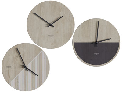 现代实木墙饰挂件钟表3d模型 现代实木墙饰挂件钟表