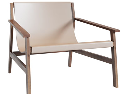 北欧实木休闲椅子