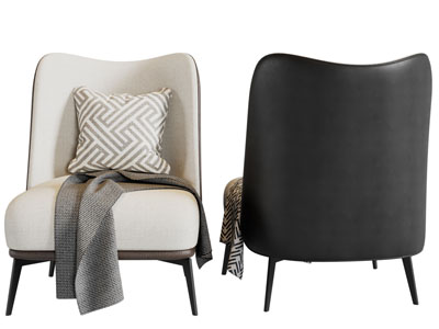 现代单人沙发3d模型 现代单人沙发