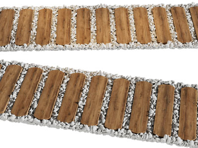 现代园林石子路径